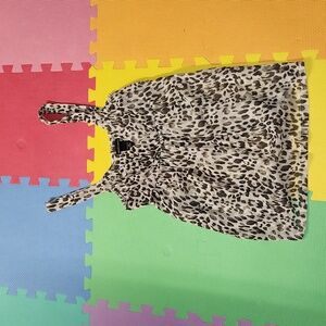 Moda international woman's tank top leopard print,  size medium, like new